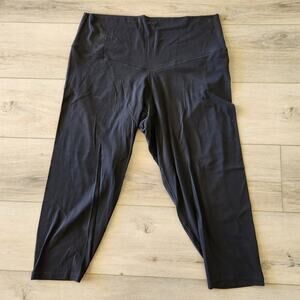 Offline By Aerie Real Me 3/4 Crop Legging Hi-Rise Womens Size XXL Black